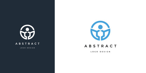 Fototapeta premium Modern and unique initial letter H logo design template. Creative logo design with abstract hexagon shape.