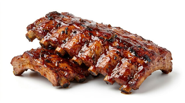 Sizzling bbq ribs cooking event backyard food image outdoor close-up deliciously juicy png