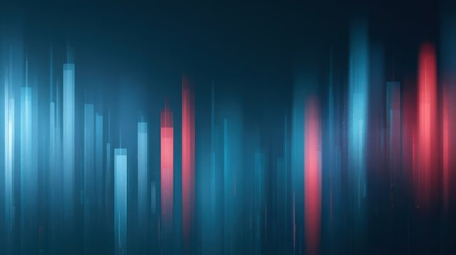 abstract market manipulation background, fragmented candlestick charts, glitch finance design