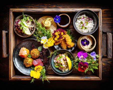 Gourmet Japanese Fusion Feast &ndash; AI Generative
