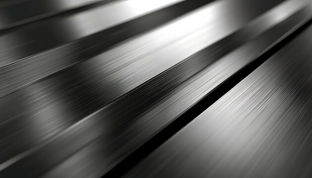Abstract dark metallic texture with diagonal brushed steel lines.