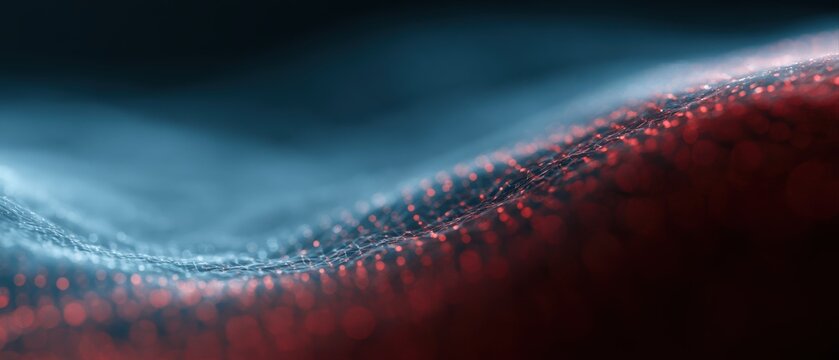 AI generated data stream abstract, futuristic business technology layout