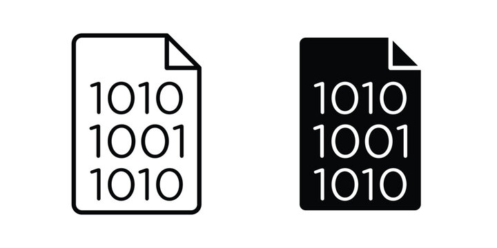 Binary code icon