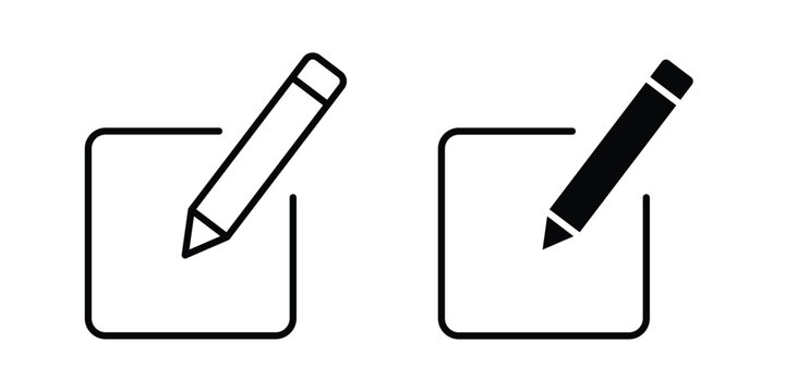 Edit text icon. Symbols for websites