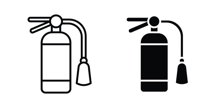 Fire extinguisher icon. Symbols for websites