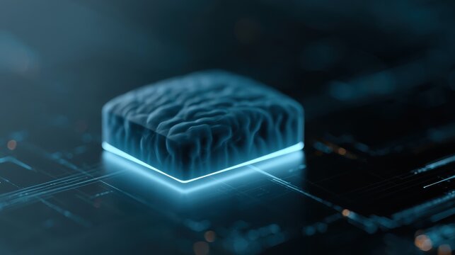 Generative AI concept with glowing prompt box and digital creativity interface, modern automation technology