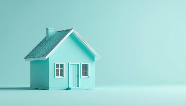 Minimal Pastel House Illustration