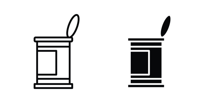 Open tin can icon