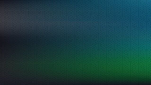 Abstract geometric dark blue and green background with a subtle pattern of interwoven triangles.