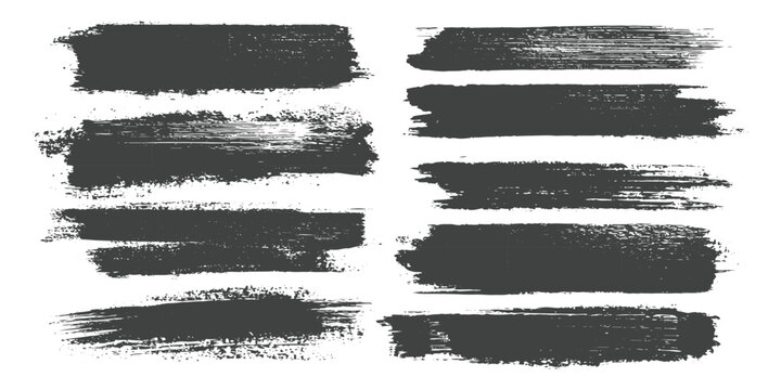 Minimal black ink brush strokes, abstract grunge paint texture, dry brush lines on white background, monochrome artistic design, modern brush pattern texture.