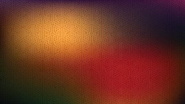 Abstract geometric pattern with impossible triangles and vibrant gradient background.