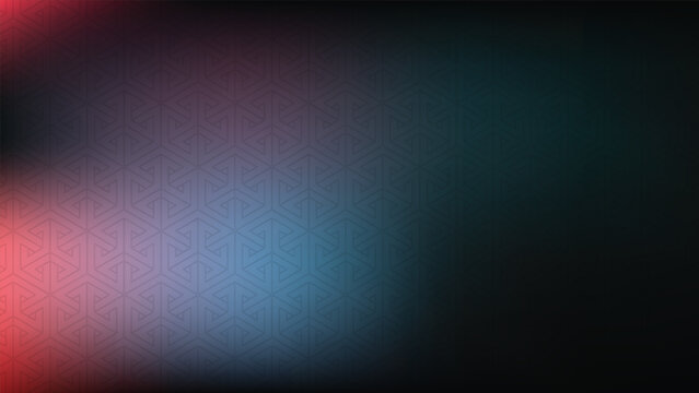 Dark abstract gradient background with geometric pattern of interconnected triangles and arrows.