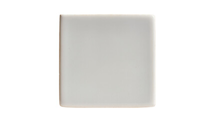 Isolated square light grey ceramic tile for modern interior design and architectural projects © Francisco