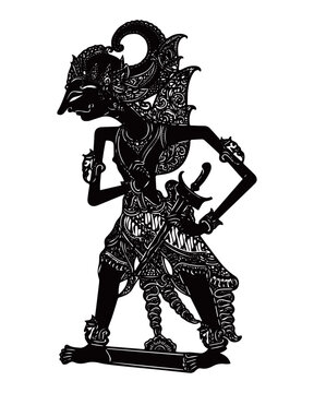 NAKULA WAYANG PUPPET SHADOW SILHOUETTE