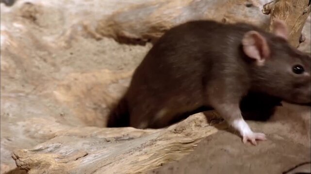 Close up view of Brown rat