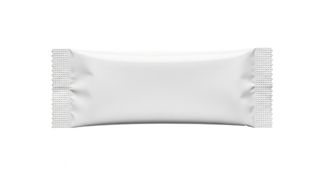 Empty wrapped candy bar on white isolated on transparent background