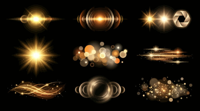Golden Light Effects and Lens Flares.