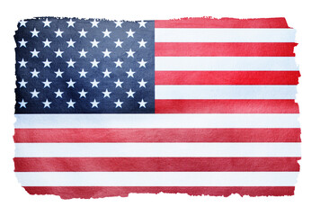 Obraz premium Grunge USA flag. American flag with grunge texture.