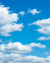 Fototapeta premium blue sky background with white clouds