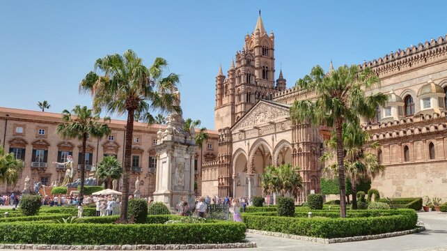Cath&eacute;drale de Palerme, Palerme, Sicile, Italie