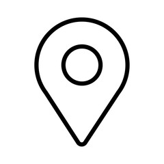 Fototapeta premium Pictogramme vectoriel de localisation en style doodle minimaliste, idéal pour carte, destination, voyage, navigation, tourisme ou projet graphique.