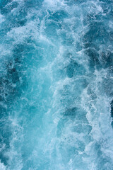 Fototapeta premium Aerial view of the sea wave