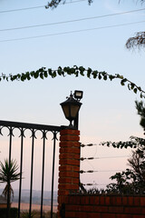 Obraz premium Old lantern with a modern LED light