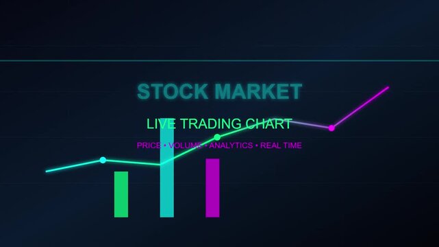Stock market live trading chart display shows financial data analysis