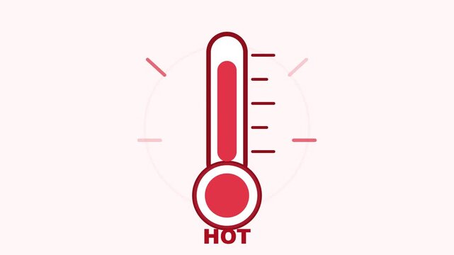 A thermometer shows extremely hot temperature readings clearly