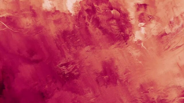 Animation of a moving wall made of rose gold or pink metal with a rough cast metal texture with scuffs, roughness, and unevenness. Gold background. Pink background.