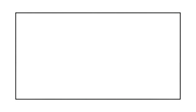 Blank white rectangular frame with a thin black border provides ideal copy space for text or design elements.