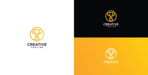 Fototapeta premium Award Ribbon Badge Emblem Icon Design - Premium Creative Star Award and Recognition Symbol for Excellence and Achievement