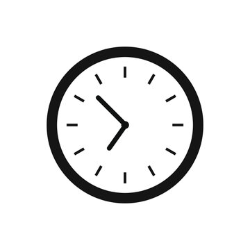 clock isolated on white background