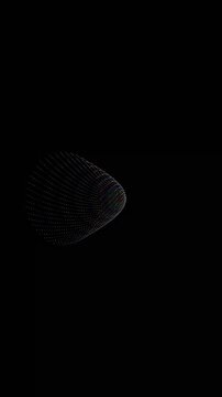 Generative Phyllotaxis 3D Spiral Pattern, Mathematical Fibonacci Sequence Animation, Abstract Scientific Data Visualization, UHD Generative Motion Background