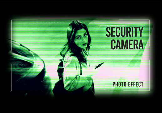 Security Camera Photo Effect