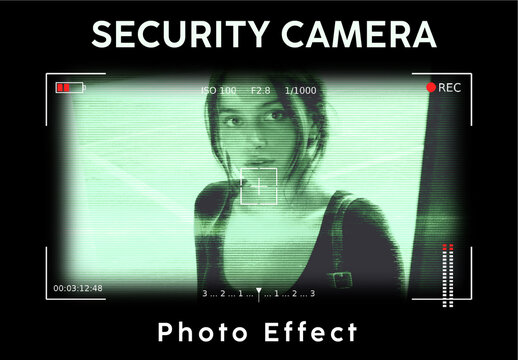 Security Camera Photo Effect
