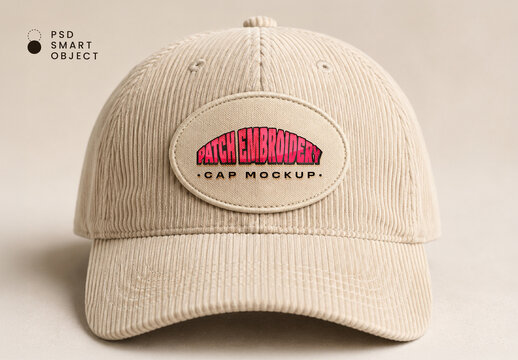 Patch Embroidery Cap Mockup