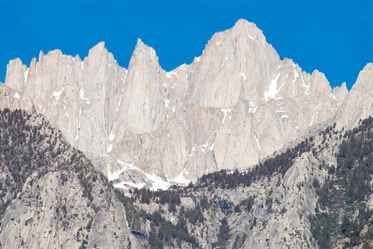 Mount Whitney in the eastern Sierra Nevada, California, the tallest peak in the contiguous United States