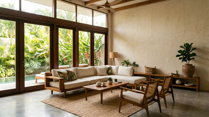 Fototapeta premium Modern Southeast Asian Tropical Living