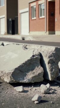 Vertical video: Editor applying 1s zoom on rock on keyframe, with scale keyframes and ease to zoom