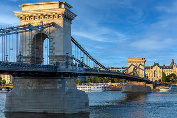 Naklejka premium Budapest - Ungheria - Il Ponte delle Catene