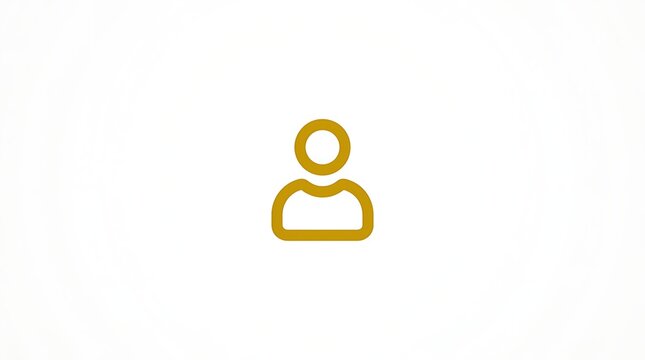 Minimalist golden euro currency symbol isolated on bright white background with clean shadow