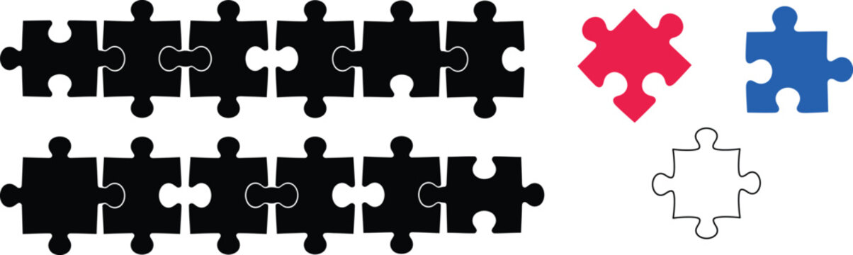 Solving the puzzle connecting pieces for a complete picture