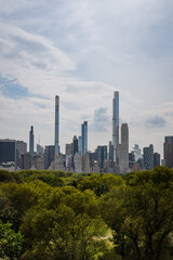 Fototapeta premium Central Park Canopy and Manhattan Skyline from the Metropolitan Museum