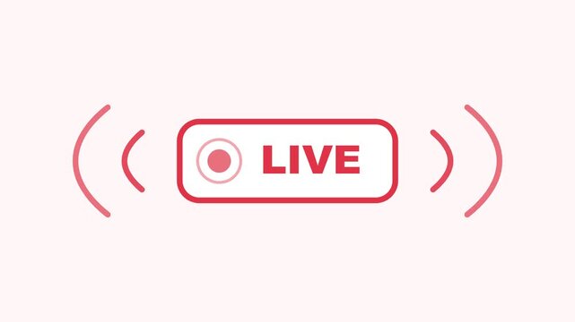 A live broadcast signal is being transmitted through a red outlined box.
