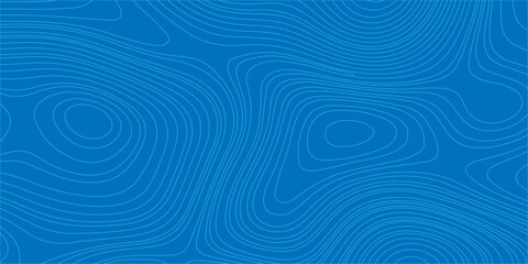 Blue topographic line map background with abstract wavy contour patterns. abstract vector topographic map lines, flowing contour lines that simulate geographic terrain © Creative Lis
