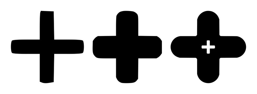Test score icon set with solid black graphic on white background featuring exam, grade, A+ with achievement and certification symbol