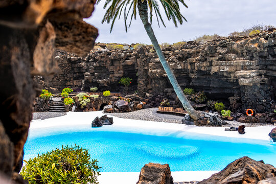 Jameos del agua volcanic cave swimming pool lanzarote