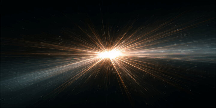 A powerful solar flare explodes from the sun, radiating intense light and energy across the dark expanse of space.