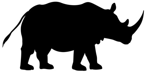 Rhino vector illustration © TARIK EL ADRAOUI